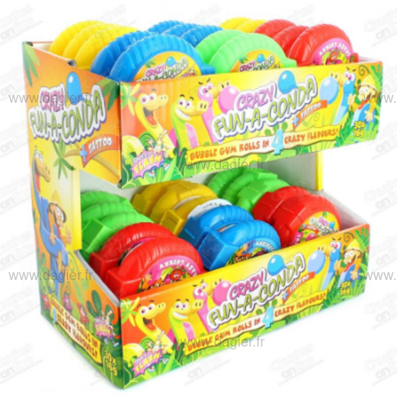 CRAZY FUN-A-CONDA WITH TATTOO 16GR x 30 PCS