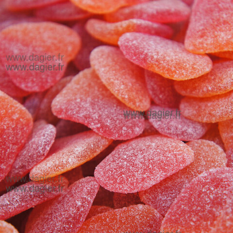 FINI Vrac-- Coeur de P�che sucre 1kg