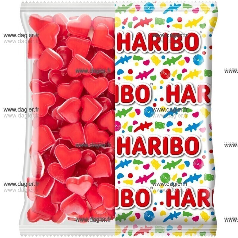 HARIBO - Corazon rouge brillant 1kg