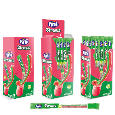 FINI -Paille Pasteque x50 uns