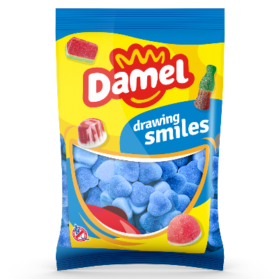 Damel Vrac - Coeur fourr acide framboise Halal  x 1KG