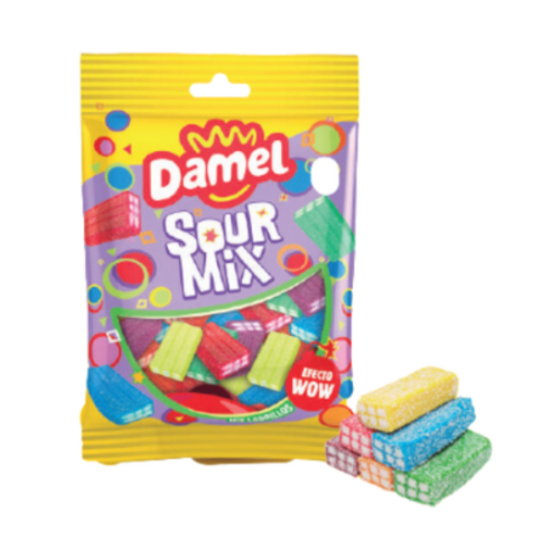 DAMEL 80GR- Sour Mix Brique couleur 80gr x 12 uns