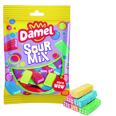 DAMEL 80GR- Sour Mix Brique couleur 80gr x 12 uns