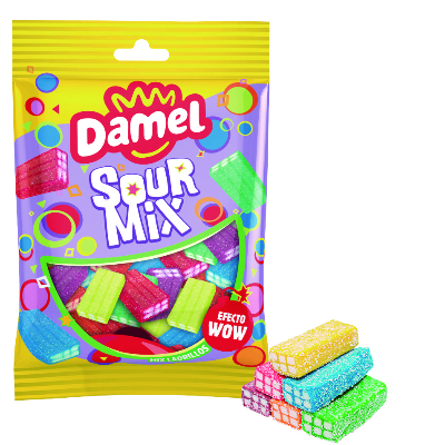 DAMEL - Sour Mix Brique couleur 80gr x 12 uns