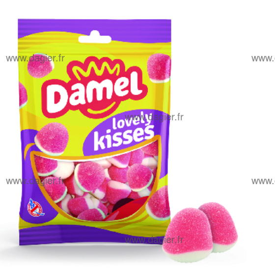 DAMEL - Bisous Fraise 80gr x 12 uns