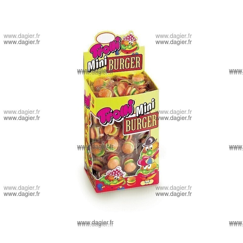 TROLLI - Mini Burger de comptoir x80 uns