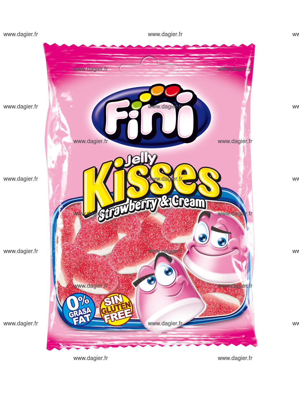 FINI - Bisous fraise sucre 90 gr x12