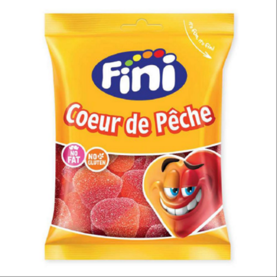 FINI - Coeur de p�che acide 90 gr x12 uns