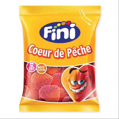 FINI - Coeur de pêche acide 90 gr x12 uns