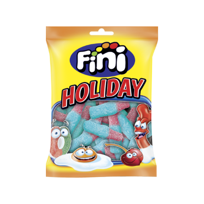 FINI - Bouteille bleue et rose acide 90 gr x12 uns