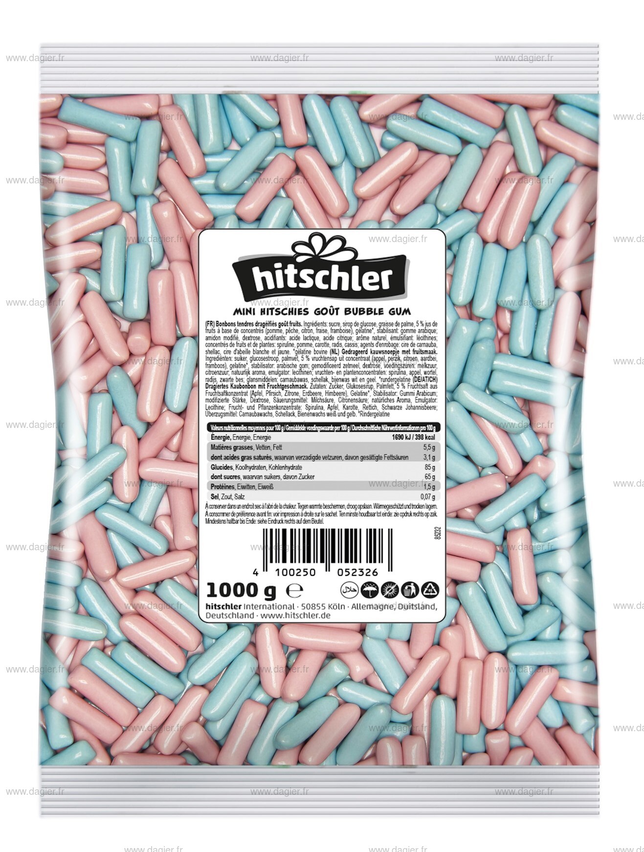 HITSCHLER - Hitschies Lisses Bubble Gum 1kg