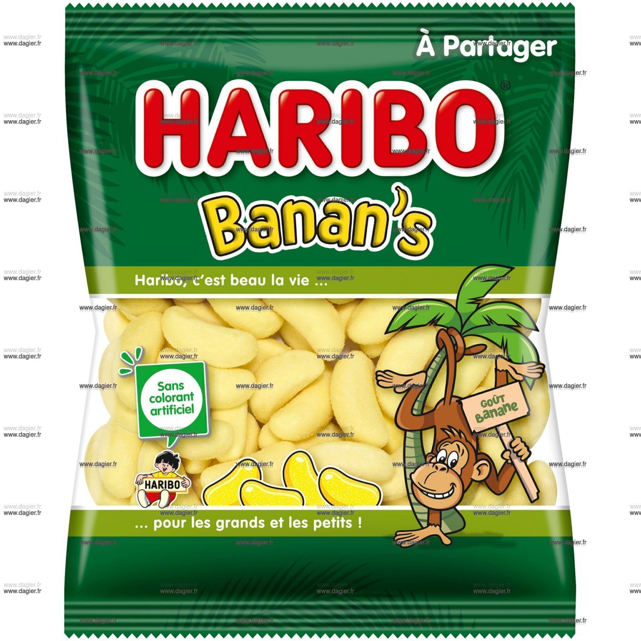 HARIBO - Banane 120 gr Carton de 30 sachets