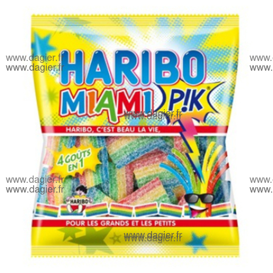 HARIBO - MIAMI PIK 120 gr Carton de 30 sachets