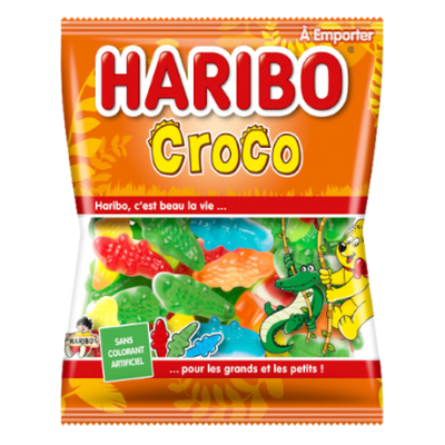 HARIBO - CROCO 120 gr Carton de 30 sachets