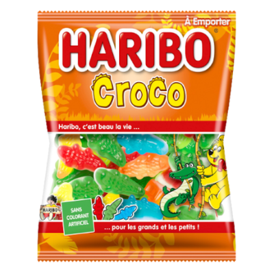 HARIBO - Colis présentoir Métal 16 broches 120 gr + 8 cartons de 30 sachets  100/120gr - Bonbons Haribo - Grossiste bonbon