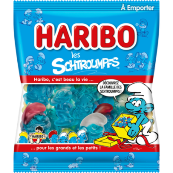 HARIBO - SCHTROUMPFS 120 gr Carton de 30 sachets