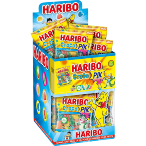 HARIBO - CROCO PIK 40gr Boite de 30 mini sachets HLLWN