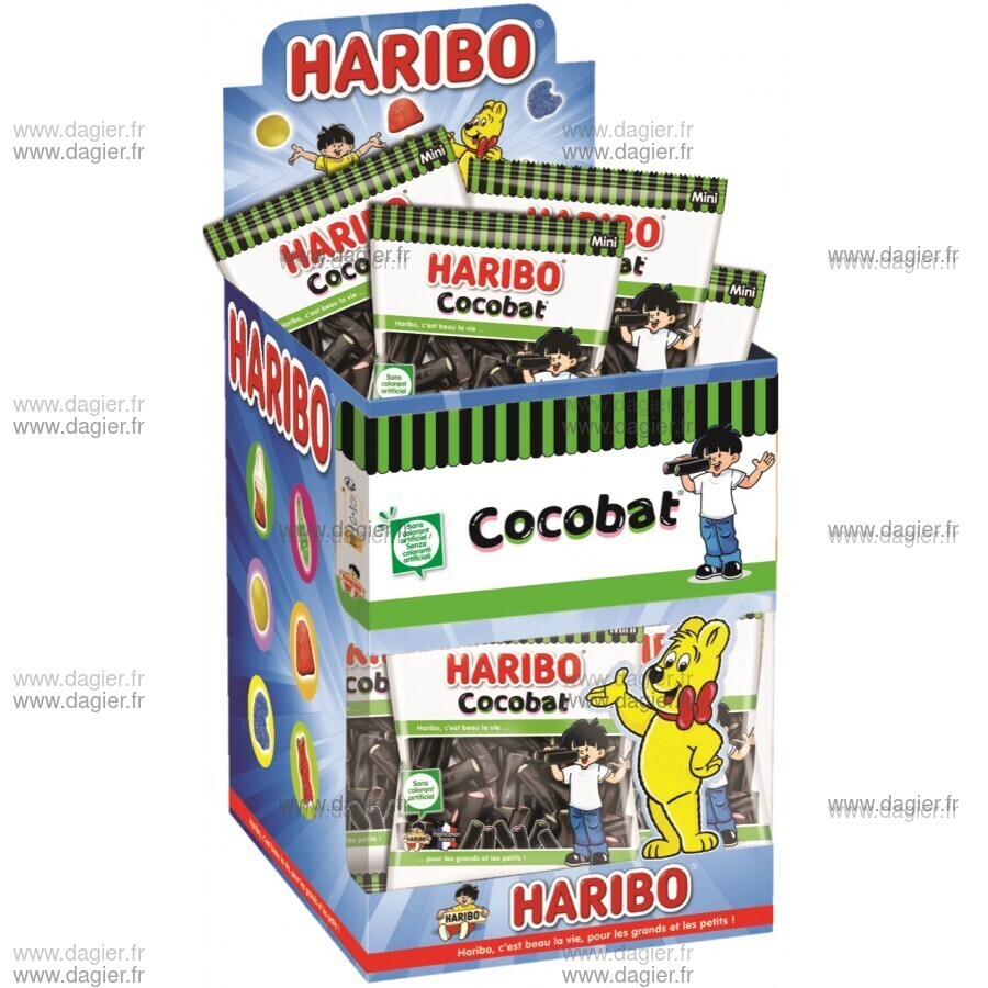 HARIBO - COCOBAT 40gr Boite de 30 mini sachets