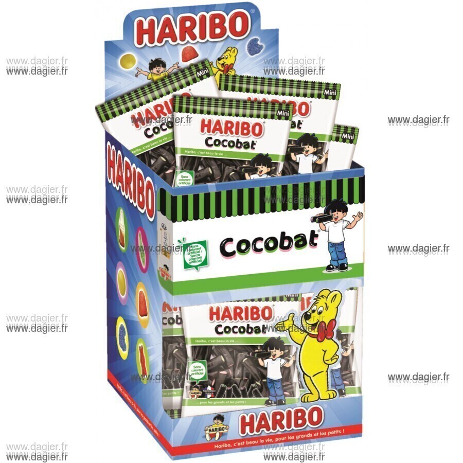 HARIBO - COCOBAT 40gr Boite de 30 mini sachets HLLWN