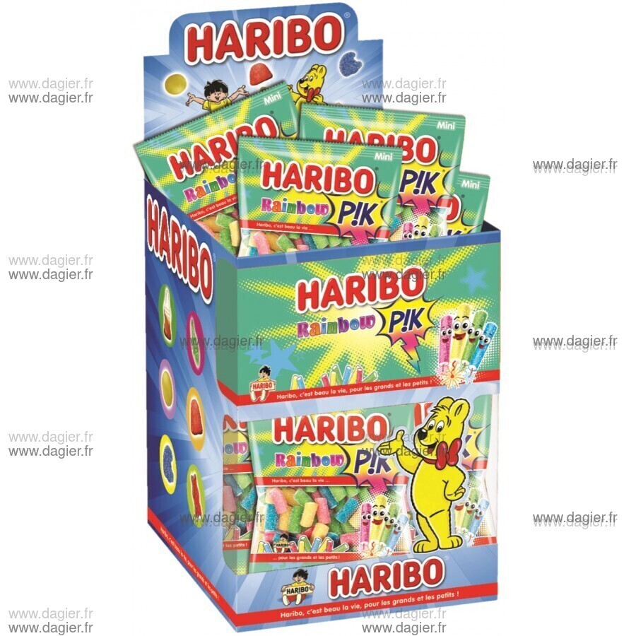 HARIBO - RAINBOW PIK 40gr Boite de 30 mini sachets