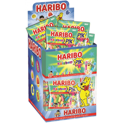 HARIBO - RAINBOW PIK 40gr Boite de 30 mini sachets HLLWN