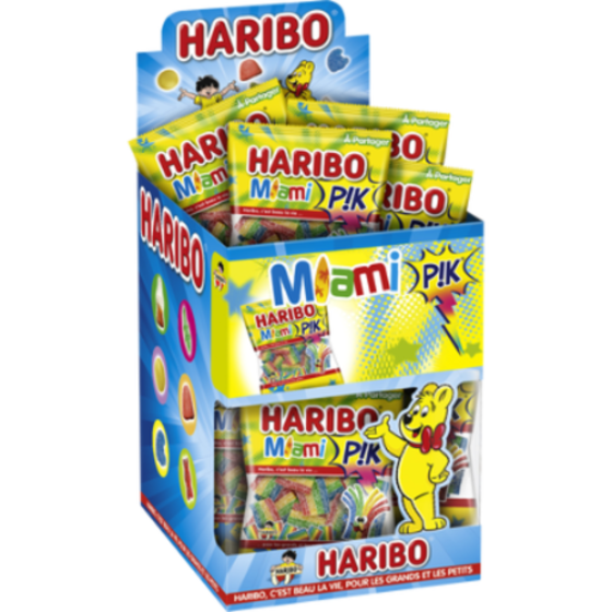HARIBO - MIAMI PIK 40gr Boite de 30 mini sachets HLLWN