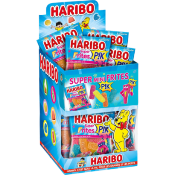 HARIBO - SUPER FRITE PIK 40gr Boite de 30 mini sachets HLLWN