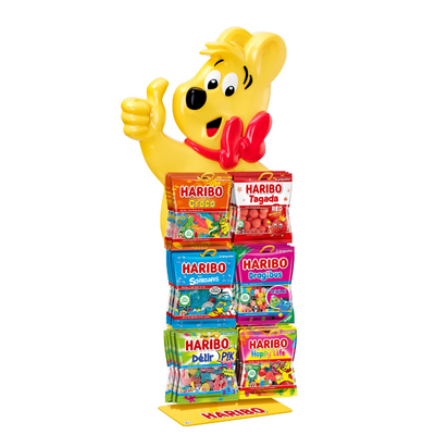 HARIBO - Colis prsentoir de Comptoir Goldbears 120 gr + 6 cartons de 30 sachets 120gr