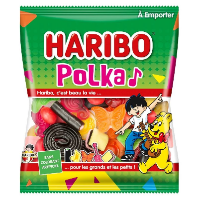 HARIBO - Polka 120 gr Carton de 30 sachets