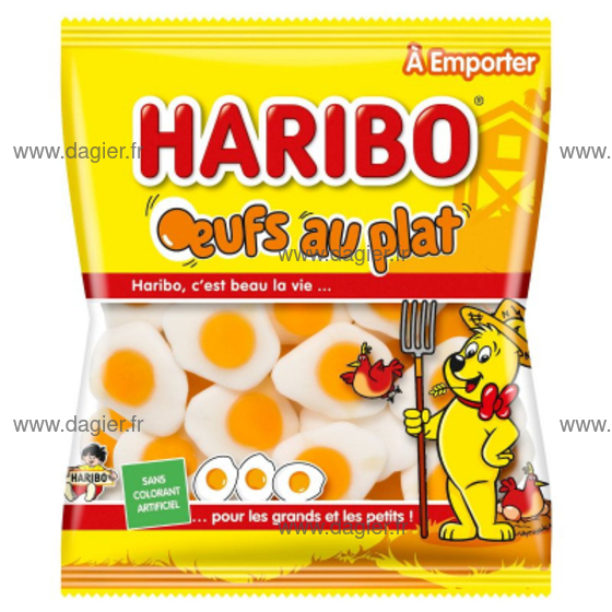 HARIBO - Oeufs 120 gr Carton de 30 sachets