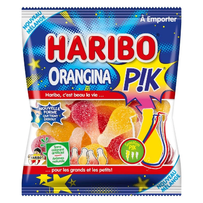 HARIBO - Orangina Pik 120 gr Carton de 30 sachets