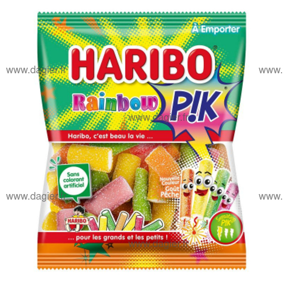 HARIBO - Rainbow Pik 120 gr Carton de 30 sachets