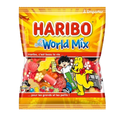 HARIBO - World Mix 120 gr Carton de 30 sachets
