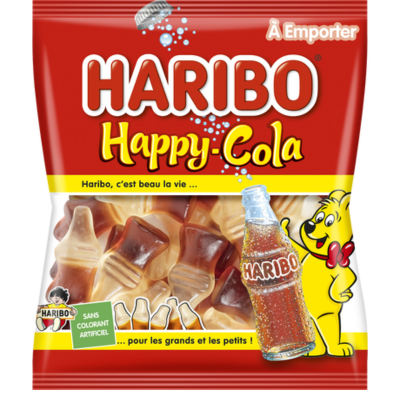 HARIBO - Happy Cola 120 gr Carton de 30 sachets