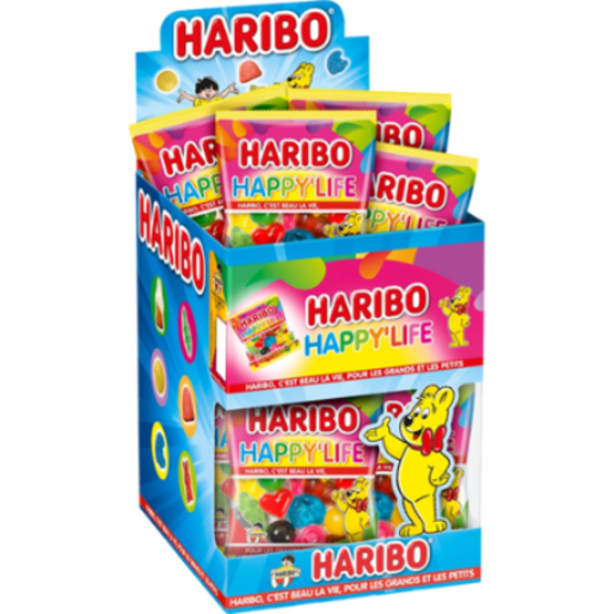 HARIBO - HAPPY LIFE 40gr Boite de 30 mini sachets HLLWN