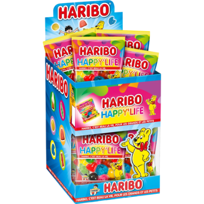 HARIBO - HAPPY LIFE 40gr Boite de 30 mini sachets HLLWN